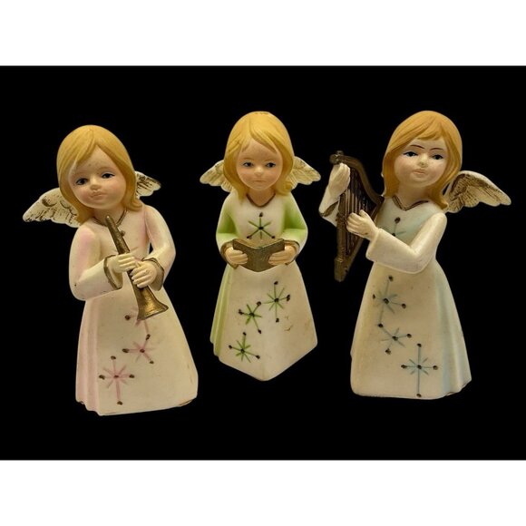 Blue and White Porcelain Double Candlestick, Set of 2, Made in Portugal w/Tapers - Picture 6 of 16